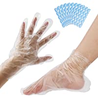 200 piezas de forros de baño de cera de parafina para manos y pies- fundas de plástico para manos y pies- bolsas de…